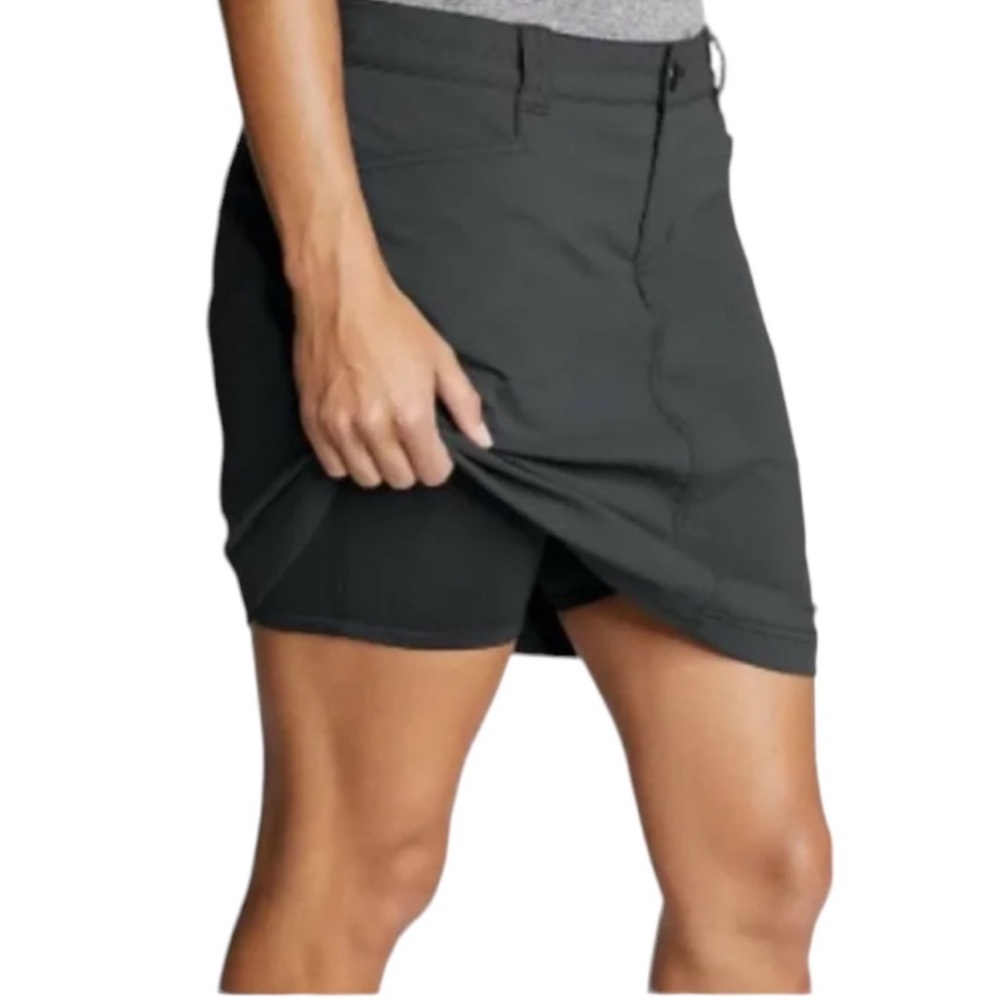 Eddie Bauer Black Midi Skort
